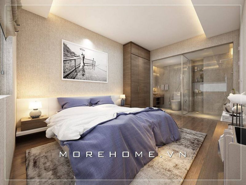 Thiết kế phòng ngủ có nhà vệ sinh